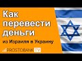 Как перевести деньги из Израиля в Украину
