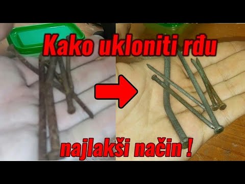 Video: Što mogu koristiti za brušenje hrđe s metala?