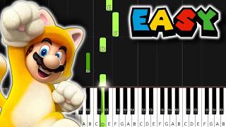 Super Bell Hill  Beginner Piano Tutorial super Mario 3d World