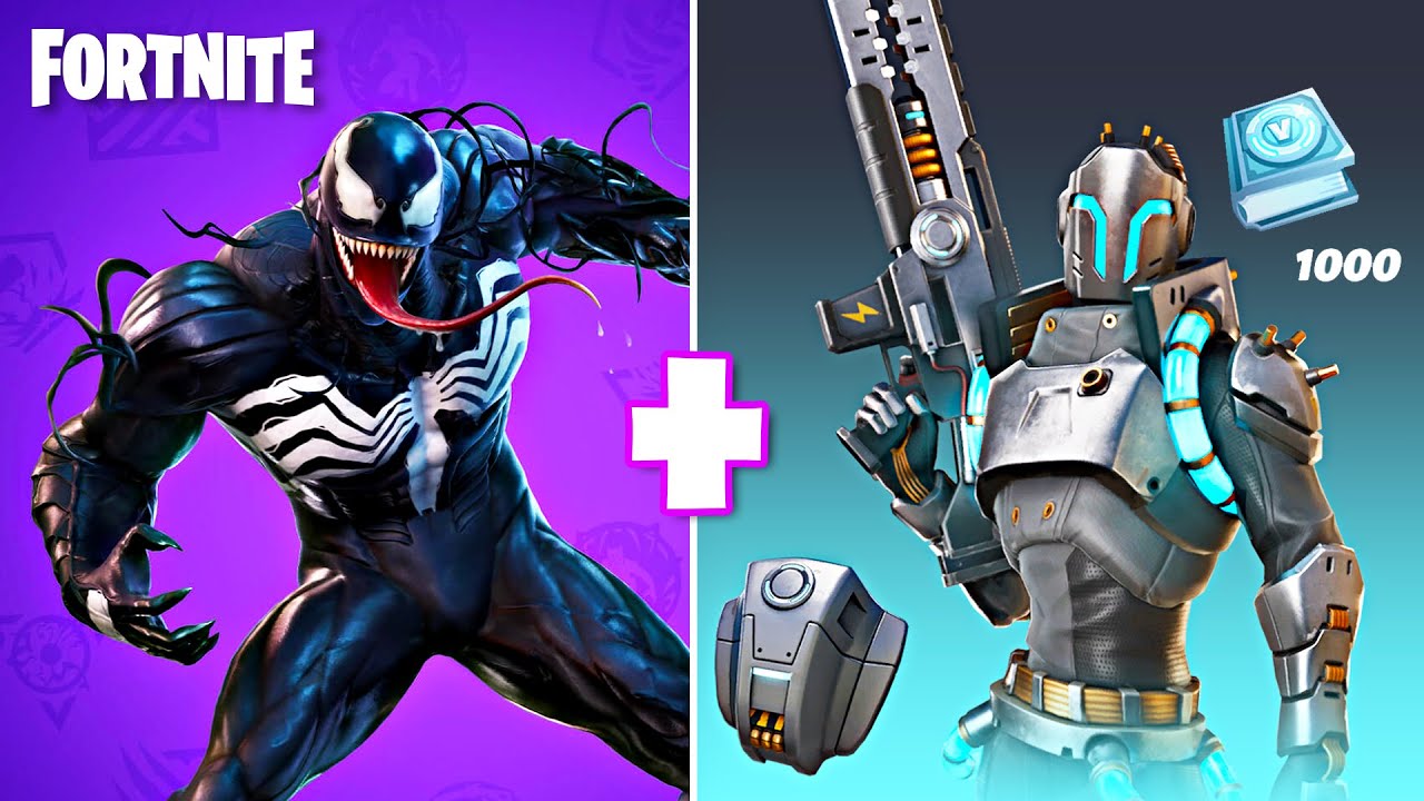 Playing as VENOM and POWERHOUSE Pack! (Fortnite Battle Royale)