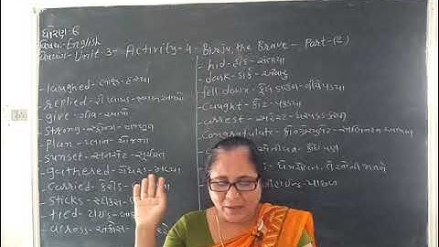 std-6 English unit-3 Activity-4 Birju the Brave (part-2)