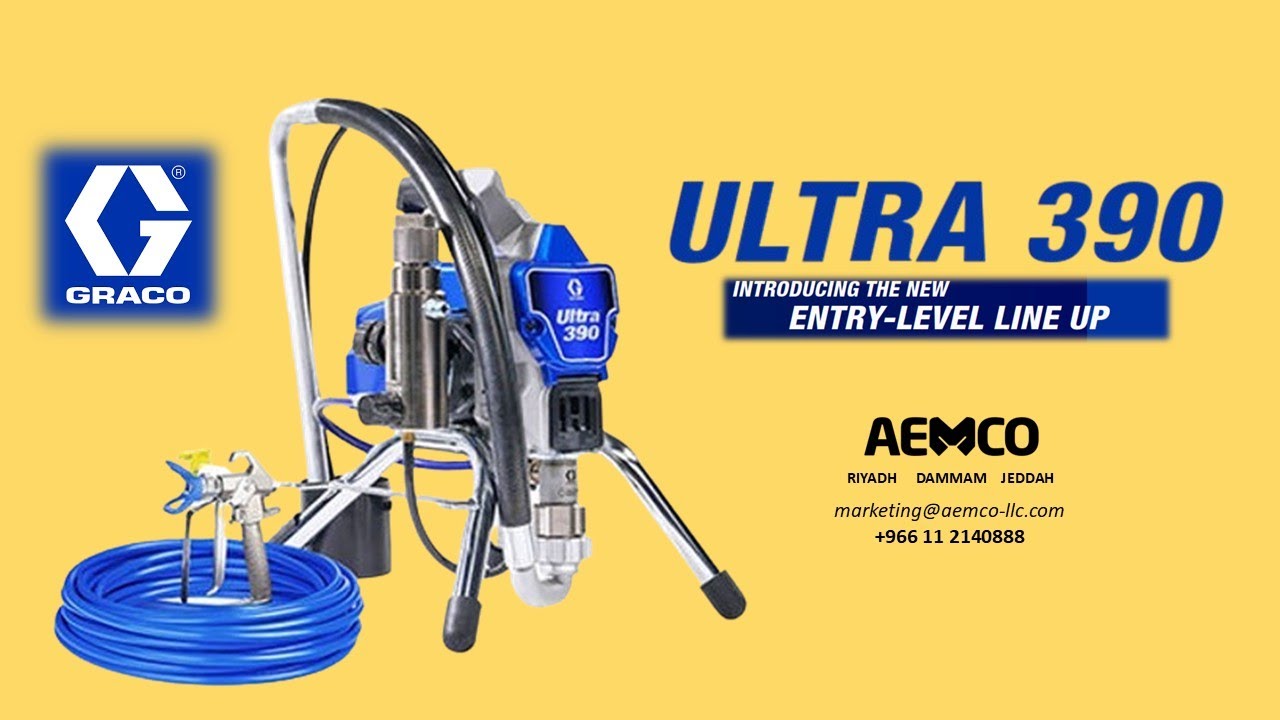 GRACO ULTRA 390 - Light but Powerful - GRACO Paint Sprayer - AUTHORIZED DISTRIBUTOR 
