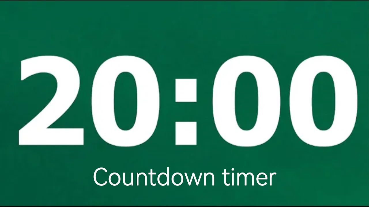 20 minute timer (no ads) YouTube