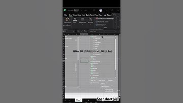 How to enable developer tab in MS Excel #advanceexcel #music #beach #love #exceltips #ms #developer