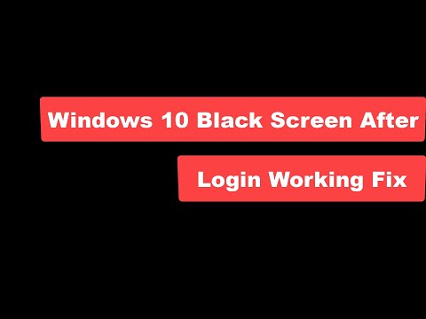 Windows 10 Black Screen After Login Working Fix