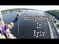 Прыжки С МОСТА Киев 2019 Роупджампинг RopeJumping in Kyiv
