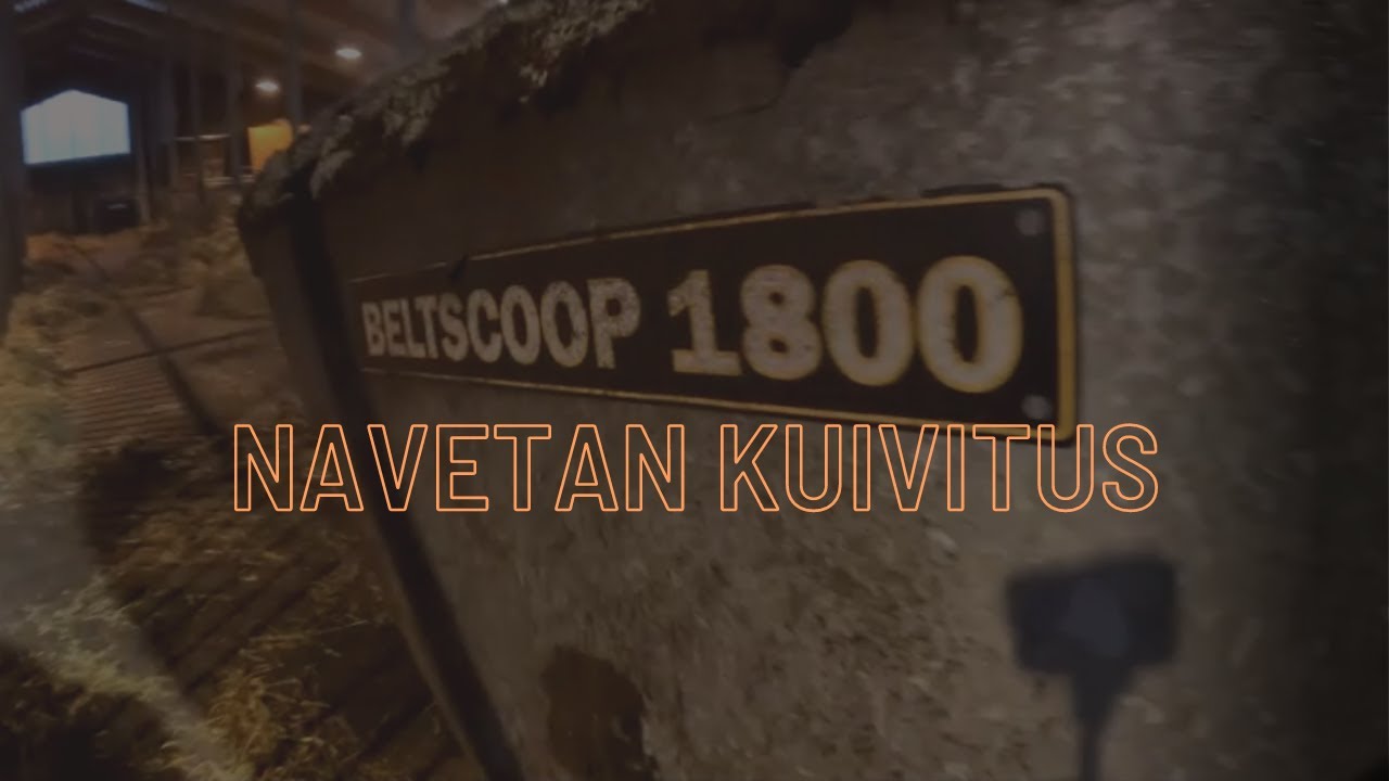 Pikainen navetan kuivitus  Cat906 & beltscoop