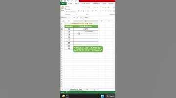Convert months into year & months 😯😯🔥#shorts #excel tips