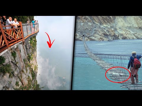 😱Los PUENTES MÁS PELIGROSOS del mundo 😨