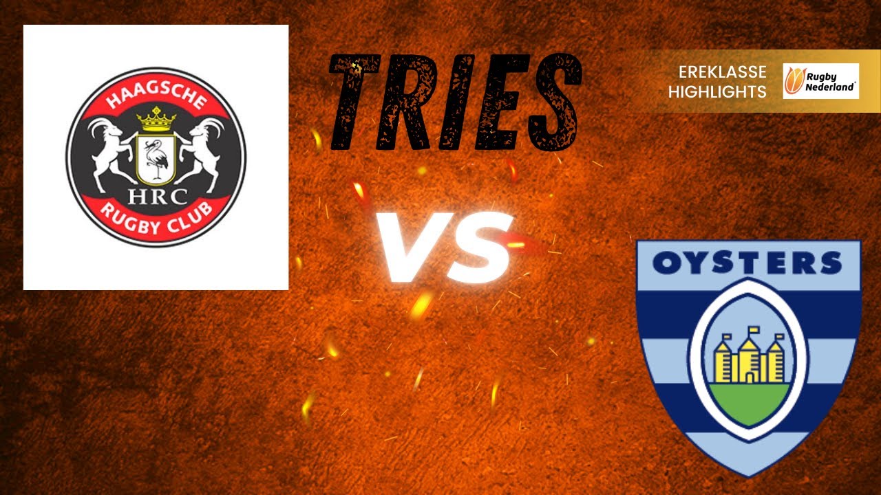 Tries from the Haagsche vs Oysters rugby Club in the Ereklasse 13 Sept 2025