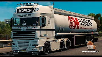 DAF XF 105 by vad&k v 5.0 | Euro Truck Simulator 2 (ETS2 1.28 Mod)