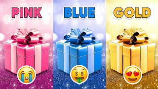 Choose Your Gift.....! Pink, Blue or Gold 💗 💙⭐ How Lucky Are You? 😱 #quiz #chooseyourgift