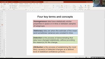 2  Prof. Dr. Rob Wilby - Lecture on Trend, homogeneity and stationarity checks with exercises