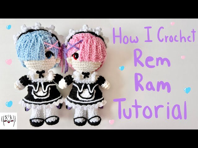 Anime Eyes I Crochet on My Amigurumi Dolls! 