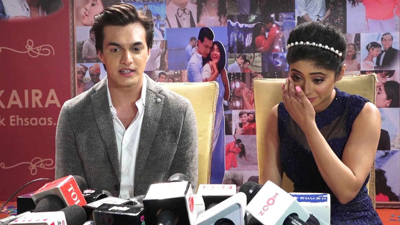 Mohsin khan & Shivangi Joshi Get's Emotional In Public During Last day Shoot Of YRKKH