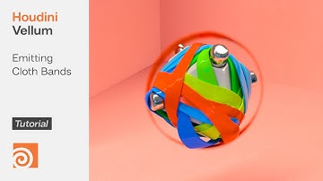 Houdini Vellum Cloth (Beginners) [Tutorial] | Emitting Vellum Cloth Bands + Shrinking/Shrink Wrap