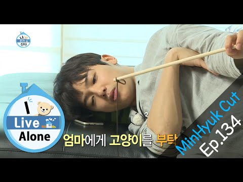 I Live Alone      Kang Min Hyuk Ask the cat to his mother 20151204