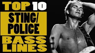 Video thumbnail of "Top 10 Police bass lines by Sting"