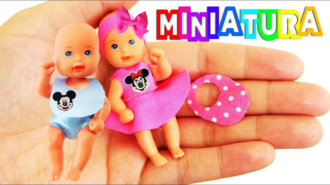 Ropa en miniatura los bebés de coser - Cosas para bebés en miniatura - YouTube