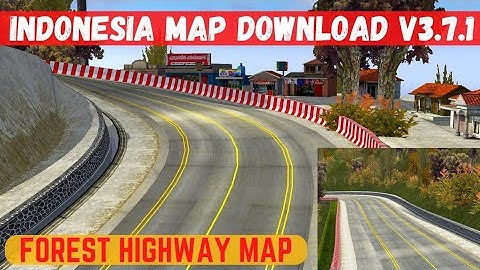 hill highway map mod bussid v3.7.1 | forest map mod bus simulator Indonesia v3.7 | bussid forest mod