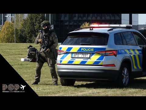 Ukázka zadržení pachatele - OCP PRAHA - RUZYNĚ