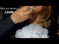 Ice Eating: Refrozen Blended Ice Chunks #iceeatingasmr