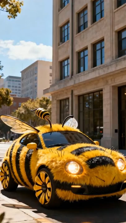 Everyone Stopped When They Saw THIS Bee Car#Cardesign #Uniquecars #Futuristiccars #car