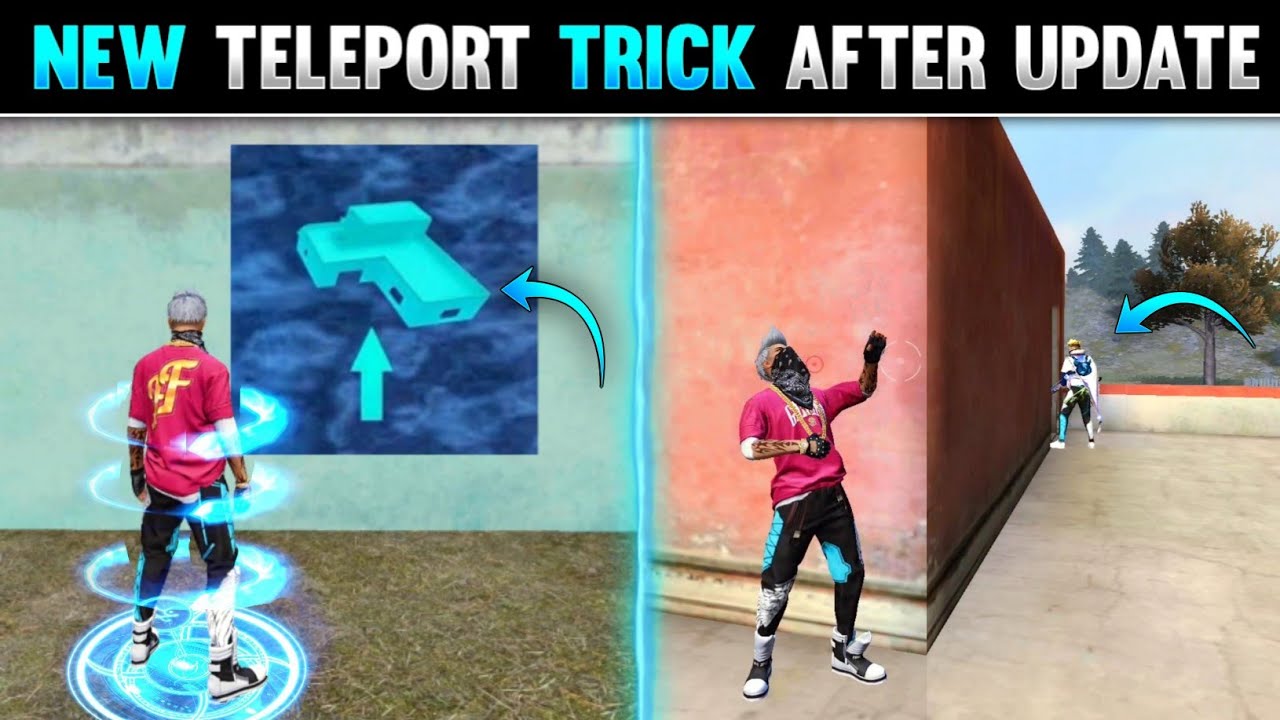 FREE FIRE NEW TELEPORT TRICK AFTER UPDATE | TOP 5 SECRET TRICKS - GARENA FREE FIRE