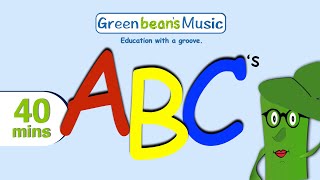 ABC's + more fun videos | Letters | Words that begin with |Green Bean's Music