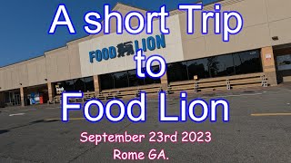 A short Trip to Food Lion September 23rd 2023 😎☕