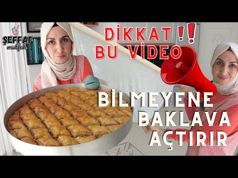 Baklava Açamıyorsan Buraya 🙋‍♀️A dan Z ye Baklava Yufkası Nasıl açılır 📣 4 yufka Tek Oklavada ❗❗