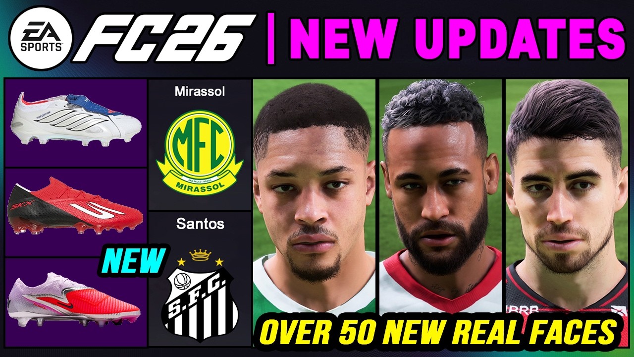 EA FC 26 NEWS | CONFIRMED *BIG* Updates - NEW Clubs & Real Faces ✅