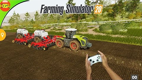 Farming Simulator 20 Bourgault Seeder Gameplay With Controller