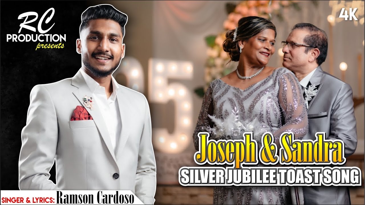 New Konkani Silver Jubilee Toast Song 2024  Joseph  Sandra  By Ramson Cardoso