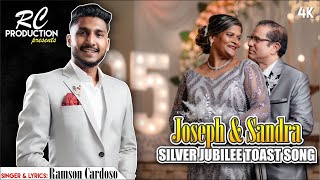 New Konkani Silver Jubilee Toast Song 2024 | Joseph & Sandra | By Ramson Cardoso