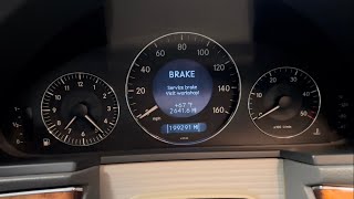 How to Reset Mercedes Brake SBC Threshold Counter - Warning Light