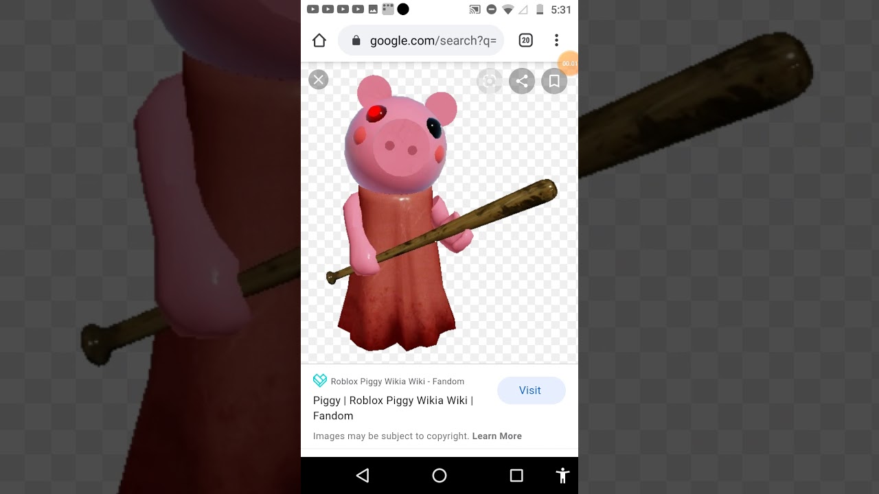 Sees Piggy And She Knocks Me Out With Her Baseball Bat Youtube - roblox piggy wikia wiki