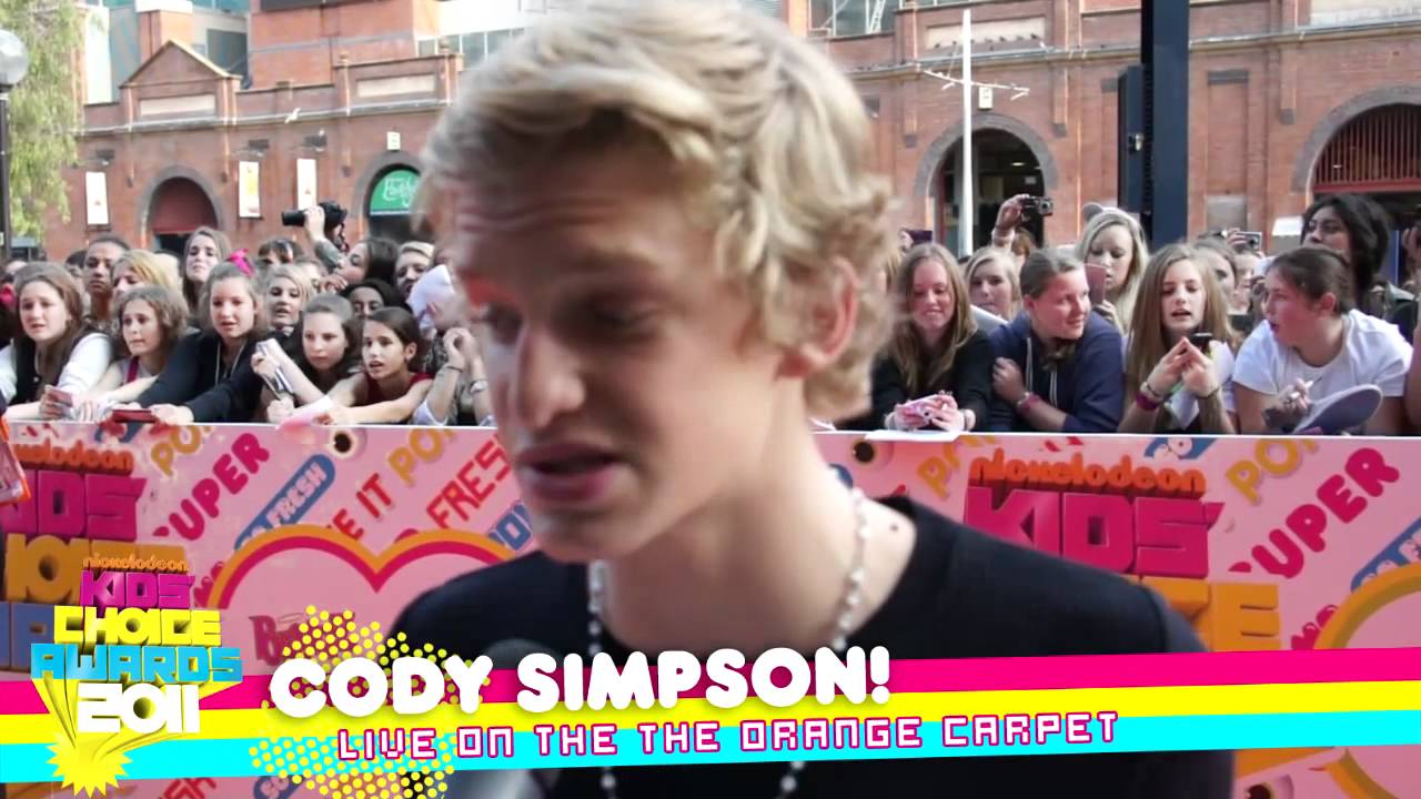 Cody Simpson on the 2011 Nickelodeon KCA Orange Carpet