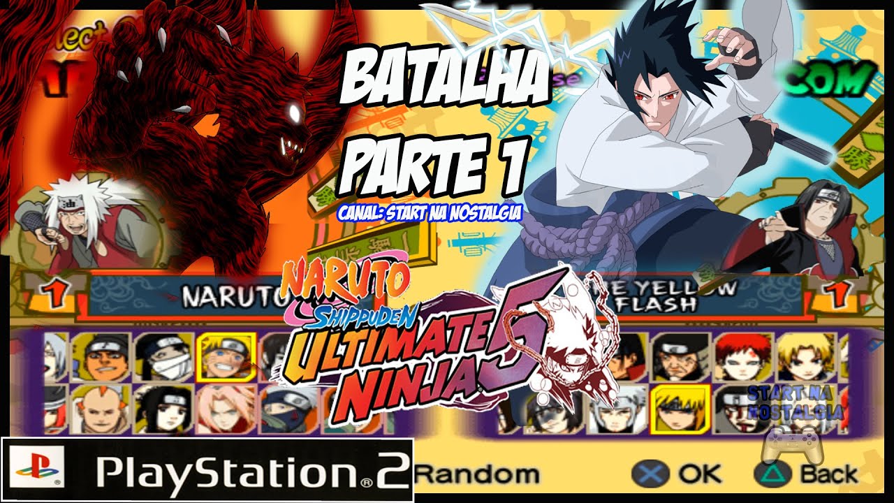 MINATO KM2 MODE VS PAIN - PS2 - Naruto Ultimate Ninja 5 - MOD AKATSUKI 