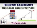 Problemas de aplicación de las funciones trigonométricas | La Prof Lina M3