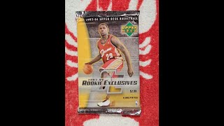 2003-04 Upper Deck ROOKIE EXCLUSIVES LEBRON JAMES RETAIL basketball pack!