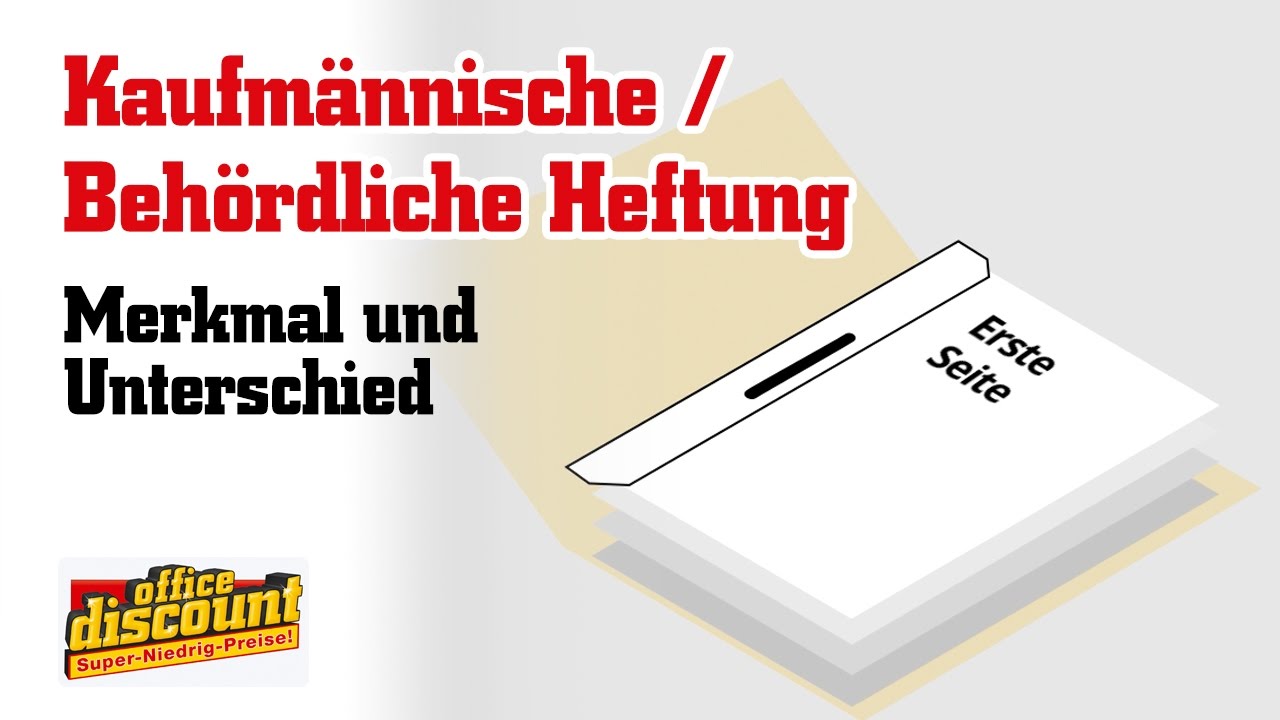 Kaufmännische - & Amtsheftung: Was ist der Unterschied? - YouTube