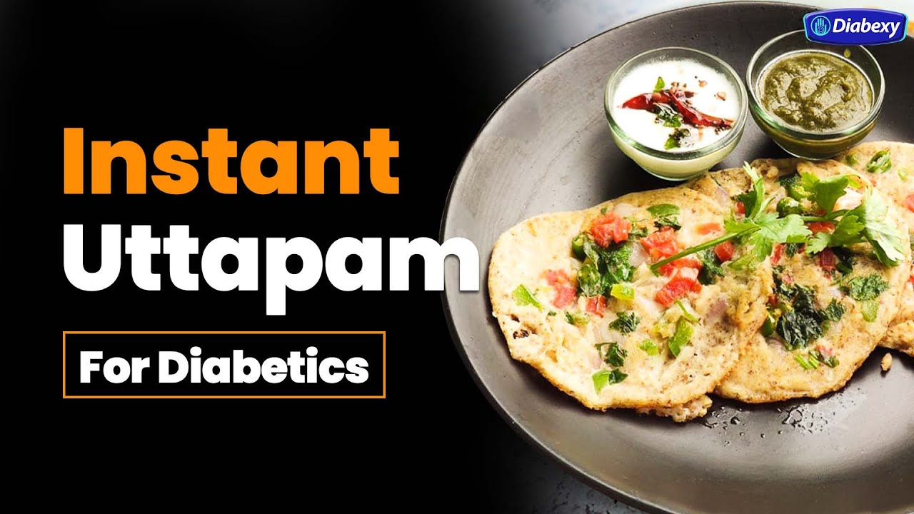 Instant Uttapam Recipe for Diabetic | Indian Breakfast for Diabetics| Diabetic Meal Ideas by Diabexy