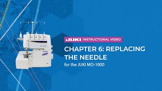 JUKI MO-1000 - Chapter 6: Replacing the Needle