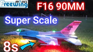 Low light Flight - Freewing F16 - 90mm #rcpilot #rchobby #aviation #rcjet #smokeymountainrc #rcplane