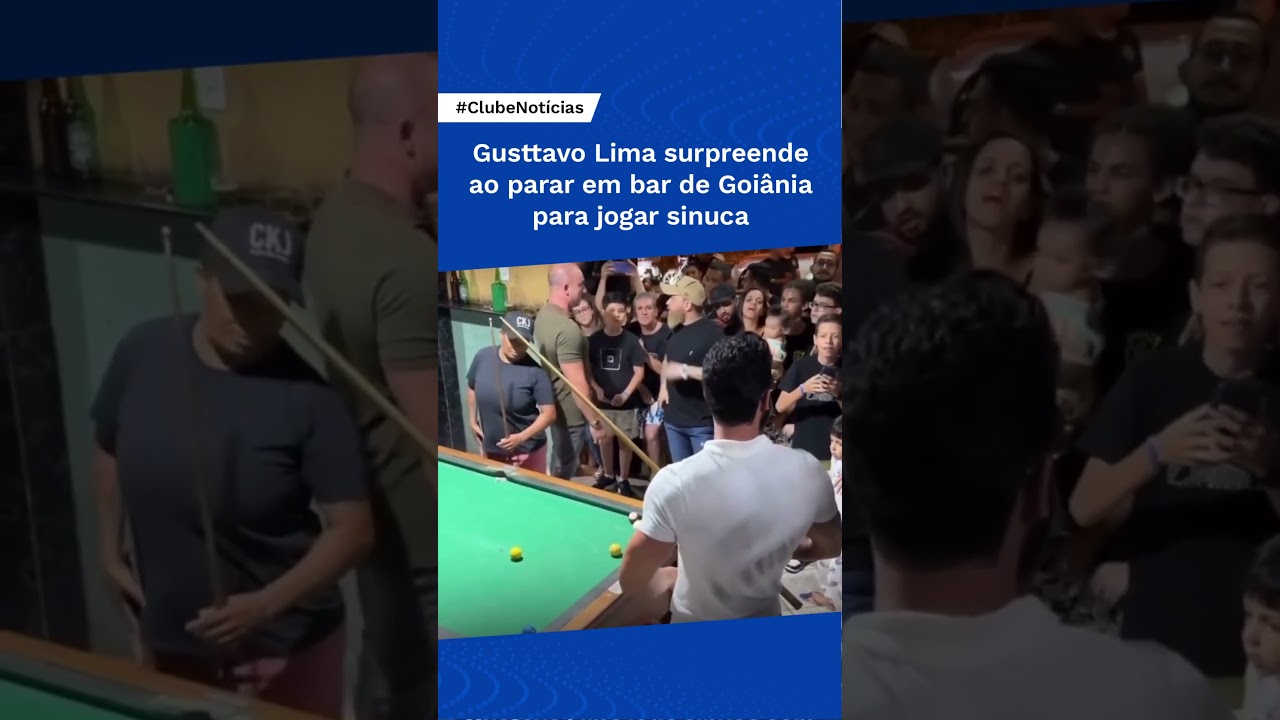 Gusttavo Lima Atrai Multidão ao Jogar Sinuca em Bar de Goiânia