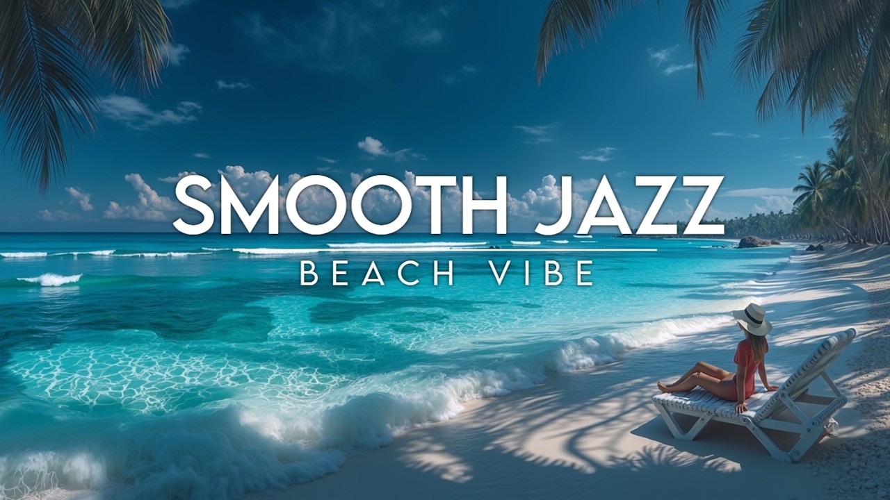 Мягкий джаз, гитара и саксофон | Музыка для расслабления и учебы в пляжном лаундже