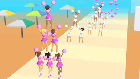 ‎Cheerleader Run 3d - All Levels Gameplay Android, iOS