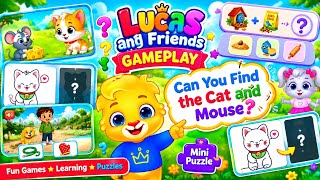 Lucas and Friends Gameplay 🧩 | Fun Mini Puzzles for Toddlers! 🐱🐭 | Can You Find It? screenshot 5