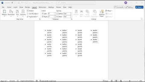 Insert Multiple Bullet Points On One Line in Word